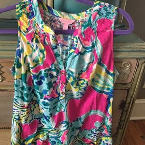 Lilly Pultizer, Size XS Flowered Top